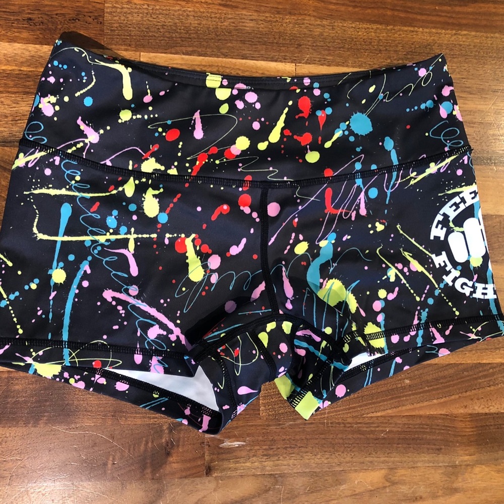 Paint splatter booty shorts- excellent condition